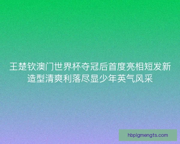王楚钦澳门世界杯夺冠后首度亮相短发新造型清爽利落尽显少年英气风采